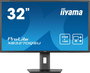 iiyama ProLite XB3270QSU-B1 - Écran PC 32" (81 cm) IPS, Résolution QHD 2560x1440, Réglable en Hauteur, Technologie Flicker-Free et Réducteur de Lumière Bleue