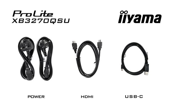 iiyama ProLite XB3270QSU-B1 - Écran PC 32" (81 cm) IPS, Résolution QHD 2560x1440, Réglable en Hauteur, Technologie Flicker-Free et Réducteur de Lumière Bleue