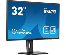iiyama ProLite XB3270QSU-B1 - Écran PC 32" (81 cm) IPS, Résolution QHD 2560x1440, Réglable en Hauteur, Technologie Flicker-Free et Réducteur de Lumière Bleue