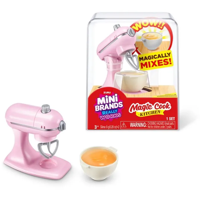 ZURU Mini Brands - Capsule surprise Magic Cook Kitchen - Figurine - Appareils électroménagers fonctionnels avec ingrédients et jeu UV - Modèle aléatoire - À partir de 8 ans
