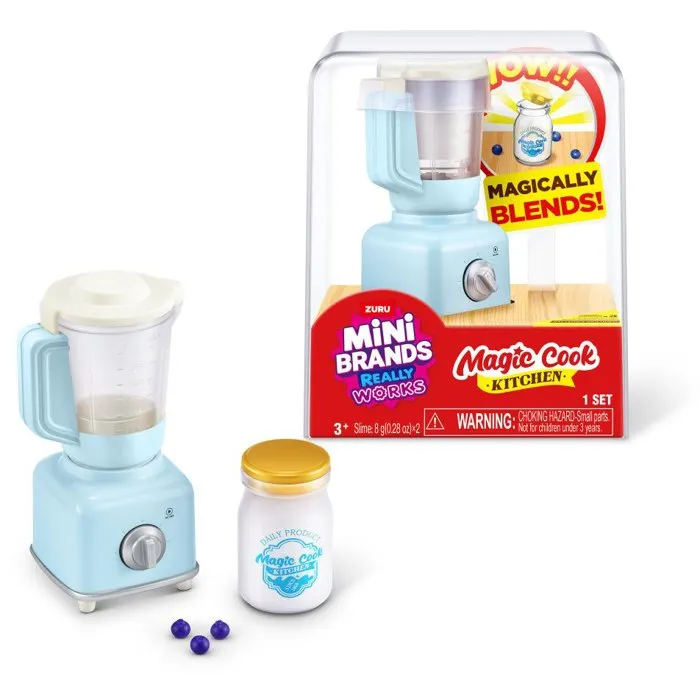 ZURU Mini Brands - Capsule surprise Magic Cook Kitchen - Figurine - Appareils électroménagers fonctionnels avec ingrédients et jeu UV - Modèle aléatoire - À partir de 8 ans