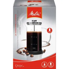 Melitta Cafetière à piston programmable Standard pour 9 tasses - Compatible café moulu - Réservoir d'eau amovible