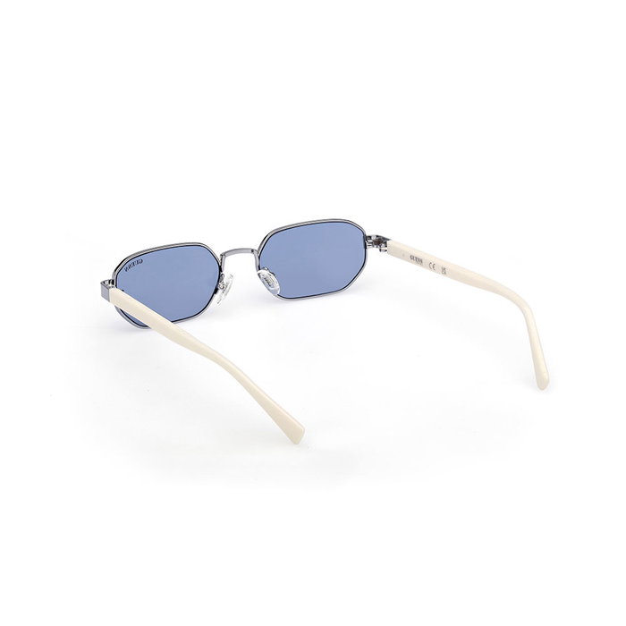 Guess Gafas GU00231 - Lunettes de soleil unisexe en métal, verres 53 mm, pont 18 mm, branches 145 mm, design géométrique