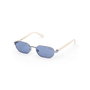 Guess Gafas GU00231 - Lunettes de soleil unisexe en métal, verres 53 mm, pont 18 mm, branches 145 mm, design géométrique