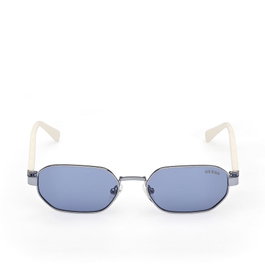 Guess Gafas GU00231 - Lunettes de soleil unisexe en métal, verres 53 mm, pont 18 mm, branches 145 mm, design géométrique