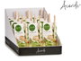 Acorde Mikado 50 ml Thé Vert et Lime en Verre et Rotin - 7x17x5 cm (Set de 12)