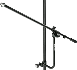QUIKLOK Support Auxiliaire de Microphone avec Pince Noire Acier 762 mm