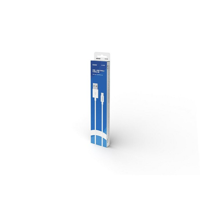 Savio Câble USB A vers USB C CL-126 Blanc 1 m Savio Câble USB A vers USB C CL-126 Blanc 1 m