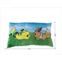 Pokemon Coussin Décoratif Pikachu et Eevee en Microfibre, 60 cm, Licence Officielle, Design des Personnages, Toucher Velours, Idée Cadeau