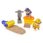 Spin Master Kinetic Sand - Set de Jeu Construction Patrouille de Chasse (Paw Patrol) avec Rubble, Sable Dynamique et Accessoires - Figurines Jouet Enfant 3 Ans et Plus - 6066727