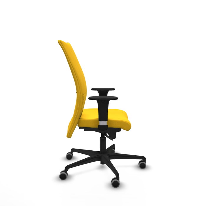 Piqueras Y Crespo Silla Albacete confidente Jaune avec mécanisme Sincro et accoudoirs 1D