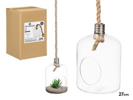 GIFTDECOR Vase suspendu forme ampoule grand