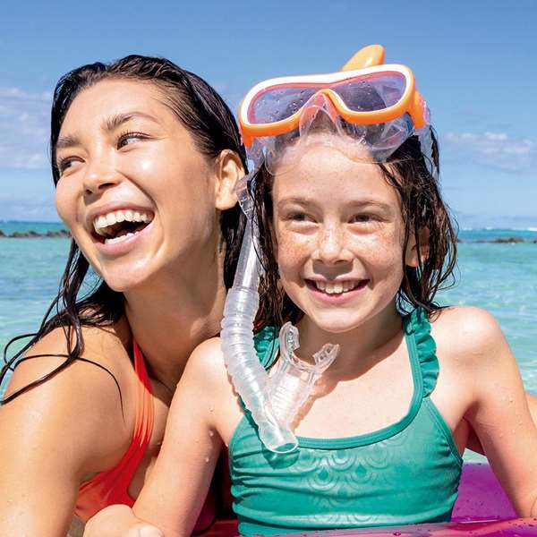 Intex Masque de Plongée Wave Rider en Silicone pour Enfants (+8 Ans) - Modèles Surtis
