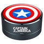 ERT GROUP Enceinte portable Bluetooth Captain America Marvel avec radio FM, lecteur MP3, micro, boîtier aluminium, 3W
