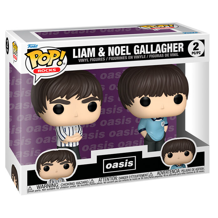 FUNKO Blister 2 figurines POP Oasis Liam & Noel Gallagher FUNKO Blister 2 figurines POP Oasis Liam & Noel Gallagher