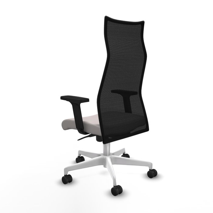 Piqueras y Crespo Chaise de Bureau Albacete Blanc et Noir