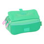 Trousse Fourre-Tout Triple Benetton Mint Vert 21,5 x 10 x 8 cm