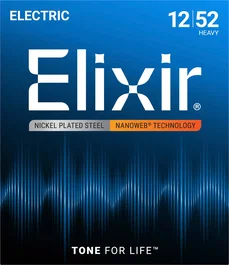 ELIXIR Jeu de cordes électrique Nanoweb H - 12-52