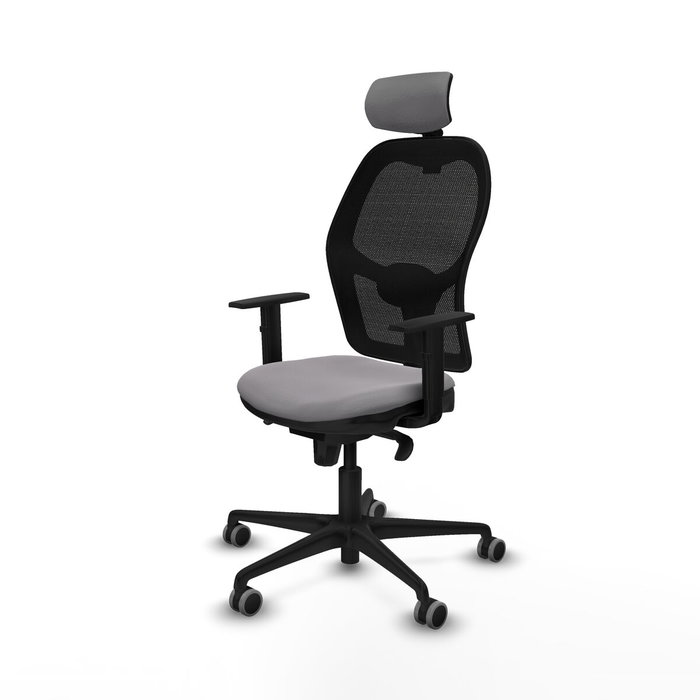 Piqueras y Crespo Chaise de Bureau avec Appui-tête Jorquera 1D036G2 Gris