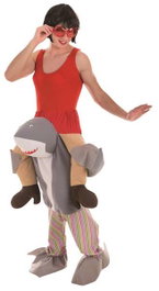 Creaciones Llopis Déguisement Adulte Requin avec Maître-nageur sur les Épaules Taille M/L