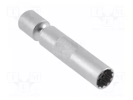 HÖGERT TECHNIK Douille pour bougies 14mm 12 pans 3/8 pouces 92mm de longueur