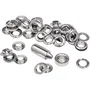RAPID - Oeillets de renfort en aluminium, diamètre 12 mm, lot de 25 pièces, pour renfort chaussures, ceintures, sacs