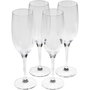 Alessi Mami XL Set de 4 Flûtes à Champagne en Verre Cristallin SG119/9S4