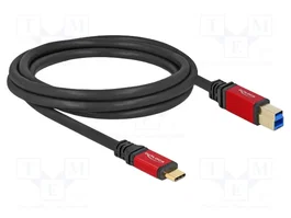 DELOCK Câble USB B vers USB C 2m Noir