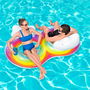 Bestway Roue Gonflable avec Poignées et Dossier 186x116 cm Plage et Piscine 43648