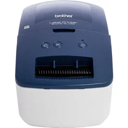 Brother QL-600 Imprimante d'étiquettes professionnelle bleue, 62 mm large, 44 étiquettes/min, 300x600 dpi, Auto cut, idéale pour petite entreprise et travail à domicile