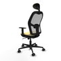 Piqueras y Crespo Chaise de Bureau avec Appui-tête Jorquera 1D036N1 Crème