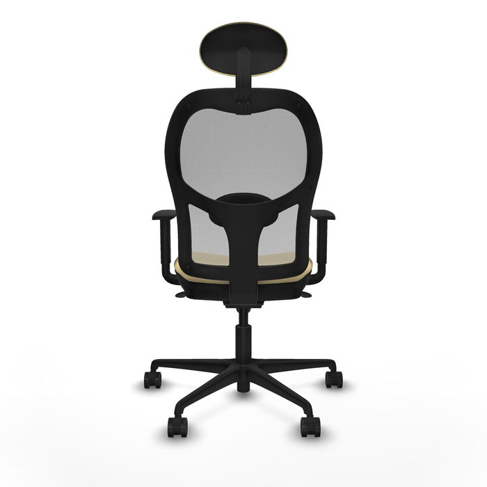 Piqueras y Crespo Chaise de Bureau avec Appui-tête Jorquera 1D036N1 Crème