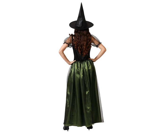 BigBuy Carnival Déguisement Sorcière Vert avec Chapeau M-L BigBuy Carnival Déguisement Sorcière Vert avec Chapeau M-L