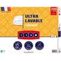Dodo - Couette tempérée ULTRA LAVABLE 200x200 cm, Blanc - Garnissage fibre WASHAIR 300 g/m2, lavable 60°C