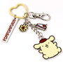THE CARAT SHOP Llavero (porte-clés) Pompompurin Hello Kitty en alliage de zinc avec clip pratique et anneau en forme de cœur
