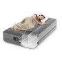 Intex Airbed Flex 1 Place Flex Pump - Matelas gonflable 1 personne 191x99x30 cm 136 kg avec pompe intégrée Fiber Tech Gris