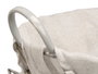 Kipit Cesto rond avec anses gris 45x40x25 cm en tissu (Set de 12)