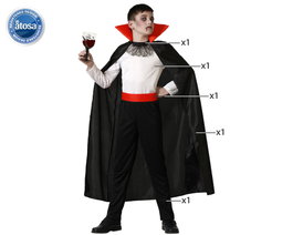 BigBuy Carnival Déguisement Vampire pour Enfants - 7-9 Ans