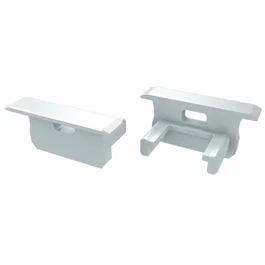 Bouchon de finition pour profilé de type B avec trou, gris
