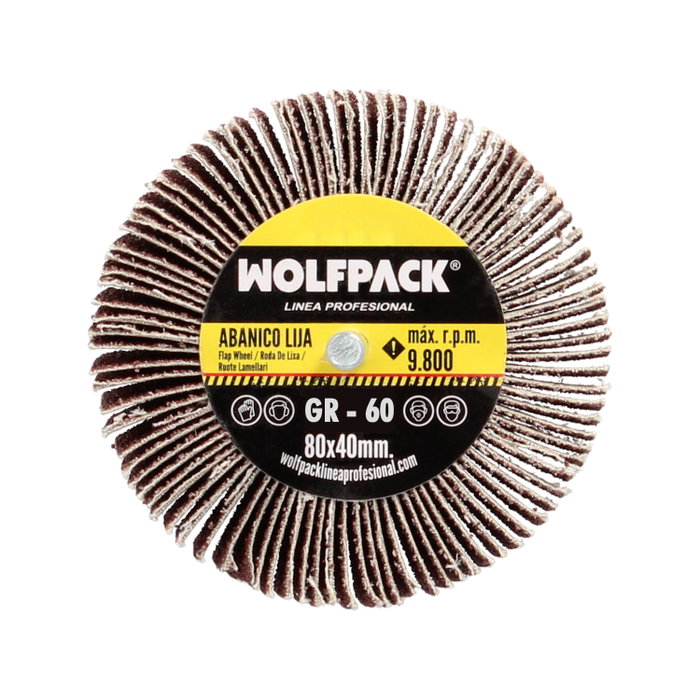 WOLFPACK LINEA PROFESIONAL Abanico Lija Grain 60 80x40mm WOLFPACK LINEA PROFESIONAL Abanico Lija Grain 60 80x40mm