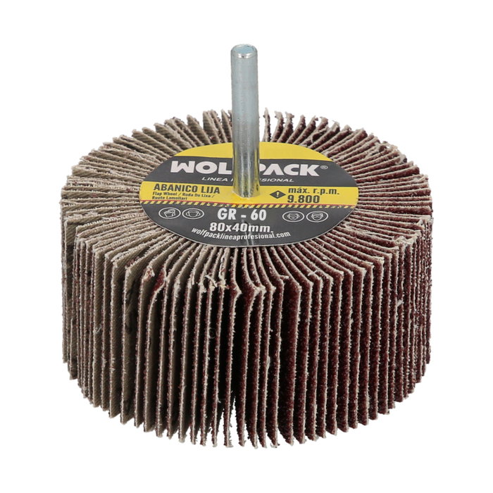 WOLFPACK LINEA PROFESIONAL Abanico Lija Grain 60 80x40mm WOLFPACK LINEA PROFESIONAL Abanico Lija Grain 60 80x40mm