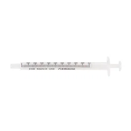 kruuse Seringues jetables à deux corps 1 ml, lot de 100 unités