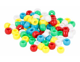 Innspiro Perles en plastique éco Groselle Multicolor Opaco 9mm