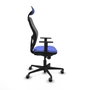 Piqueras y Crespo Chaise de Bureau Jorquera 1D036G1 Bleu clair avec Appui-tête