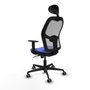 Piqueras y Crespo Chaise de Bureau Jorquera 1D036G1 Bleu clair avec Appui-tête