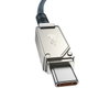 Baseus Câble USB-C vers Lightning P10355803221-00 Blanc Noir 1 m
