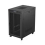 Lanberg Armoire rack 19 pouces 27U 800x1200 porte mesh avec LCD Flat Pack noir