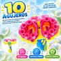 JugaToys Lanceur de bulles double avec bouteille de liquide