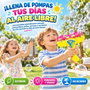 JugaToys Lanceur de bulles double avec bouteille de liquide