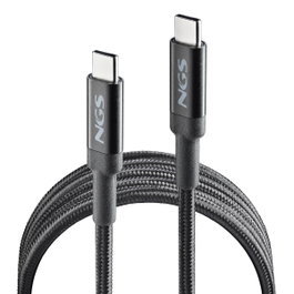 NGS Câble USB-C vers USB-C KNOT100W-2 Noir 2 m